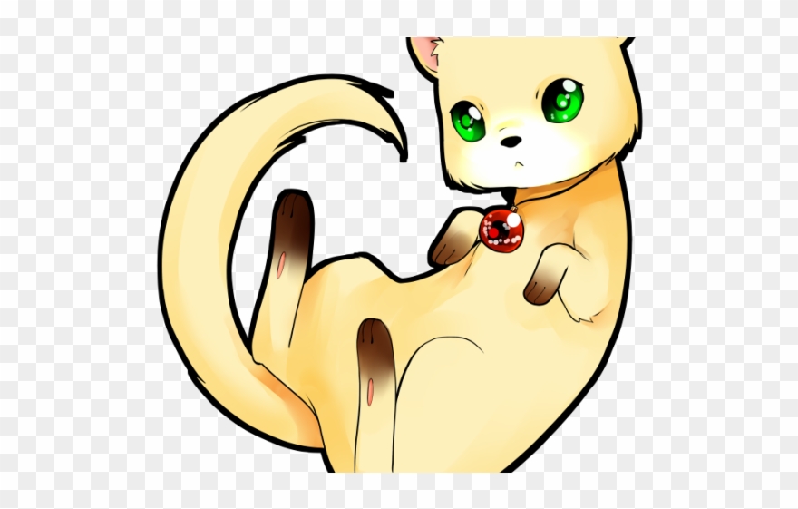 Ferret Clipart Chibi - Anime Huron Kawaii - Png Download