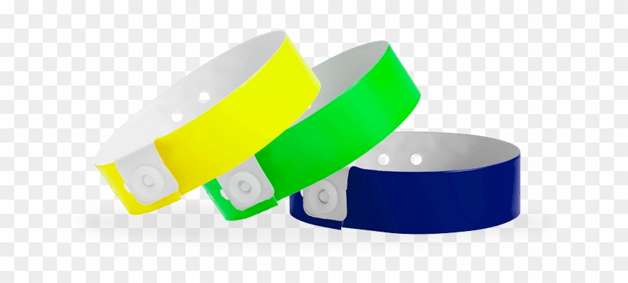 Narrow Vinyl Wristbands - Plastic Wristbands Png Clipart