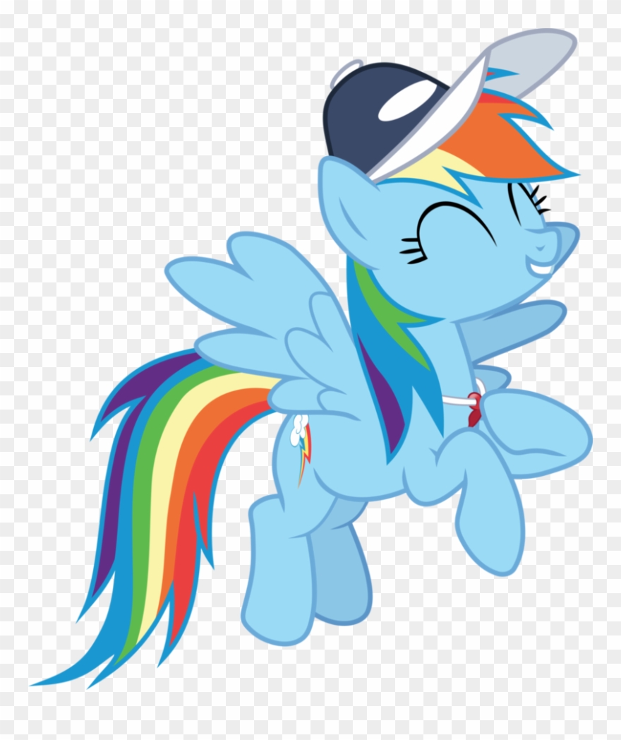 Frownfactory, Baseball Cap, Cap, Coach, Eyes Closed, - Rainbow Dash Vector Clipart