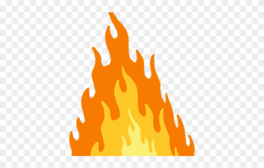 Flames Clipart Single - Flame - Png Download