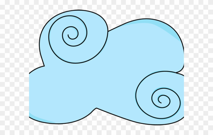 Fluffy Clipart Cloud Swirl - .net - Png Download