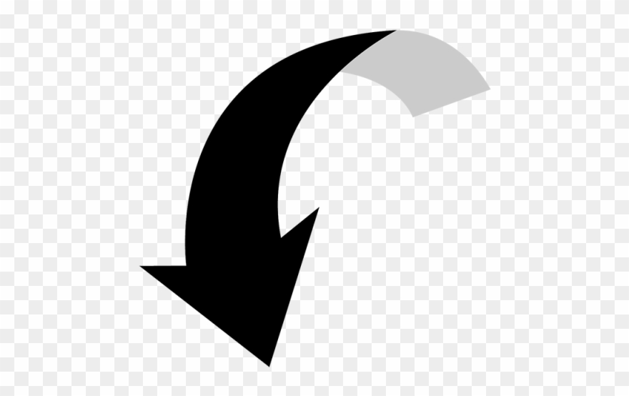 Crescent Vector Geometric - Arrow Symbol Png Clipart