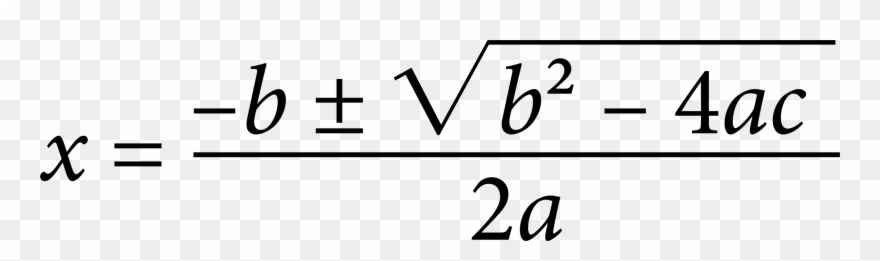 Geometry Clipart Quadratic Formula - Qudratic Formula - Png Download