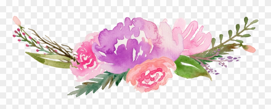 Watercolour Flowers Painting Drawing - Watercolour Flowers Clip Art Png Transparent Png