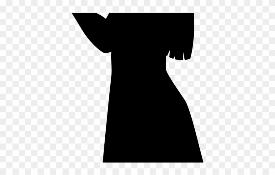 Silhouette Of Girl - Design Clipart