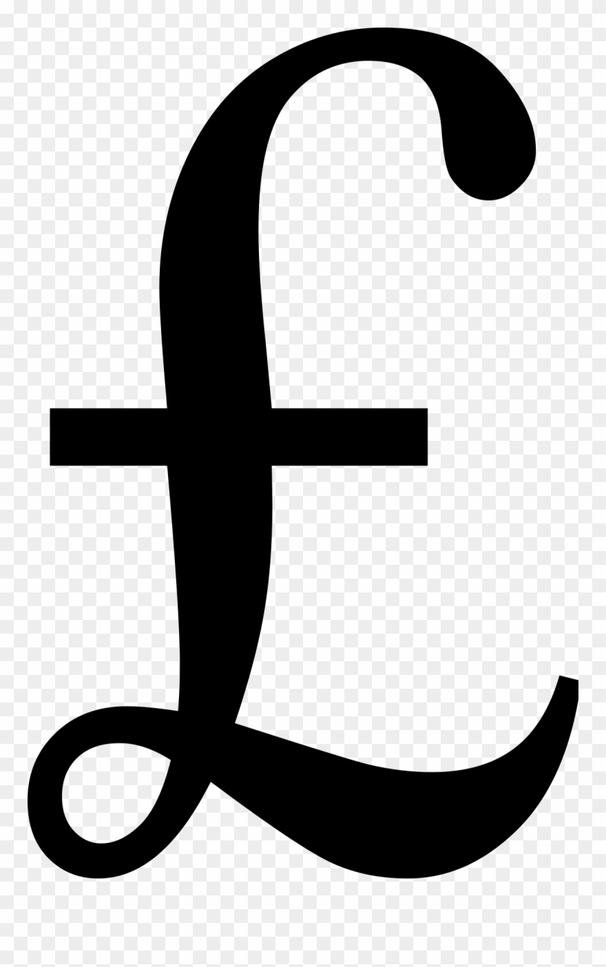 £ - Wiktionary - Pound Sign Png Clipart