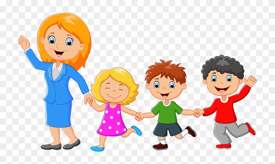 Резултат С Изображение За Бусинки Детский Сад Family - Teacher And Students Clip Art - Png Download