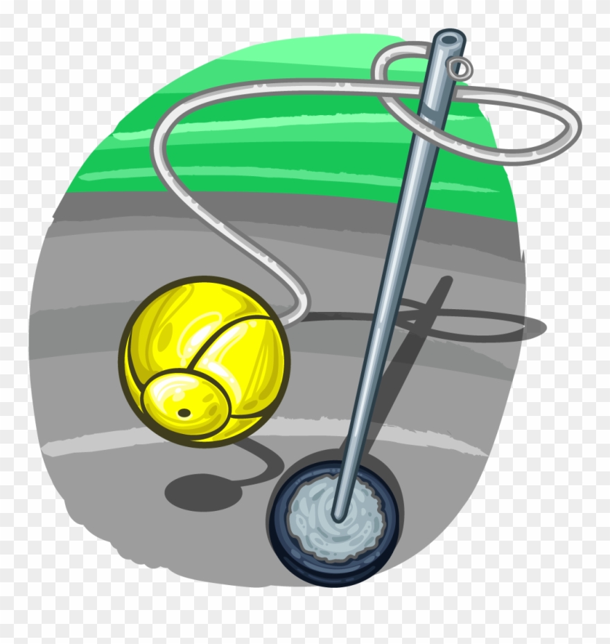 Tetherball Clipart Collection Black And White Scroll - Tether Ball Transparent - Png Download