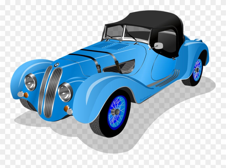 Antique Car Parking Clipart Antique Car Parking Clipart - Blue Vintage Car Clipart - Png Download