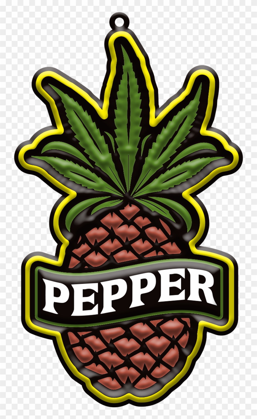 Pepper Pineapple Enamel Ornament $25 Clipart