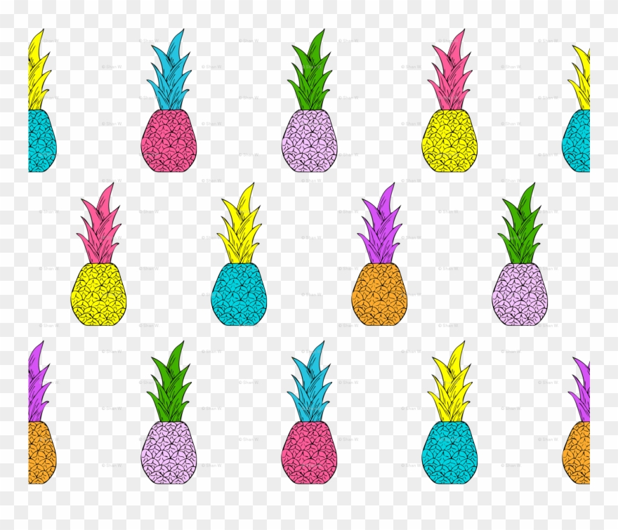 Clipart Pineapple Symmetrical - Pineapple Clip Art - Png Download