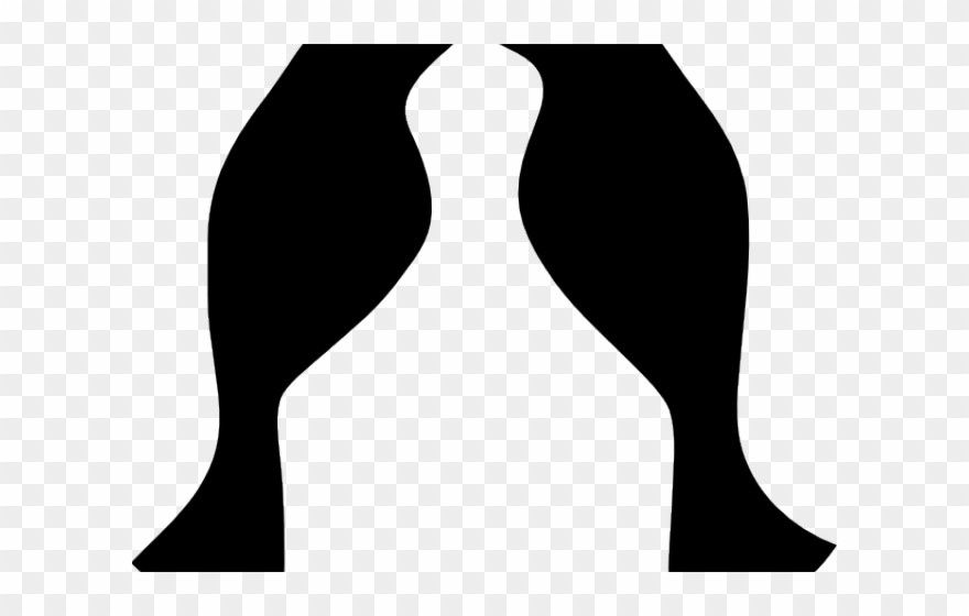 Love Birds Clipart Kissing - Clip Art - Png Download