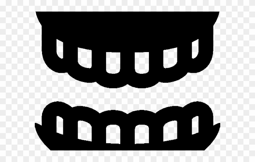 Drawn Teeth Pixel - Dentures Clipart