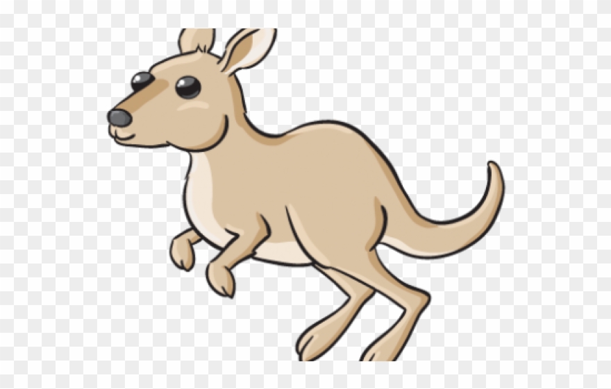 Race Clipart Kangaroo - Kangaroo Cartoon Small - Png Download
