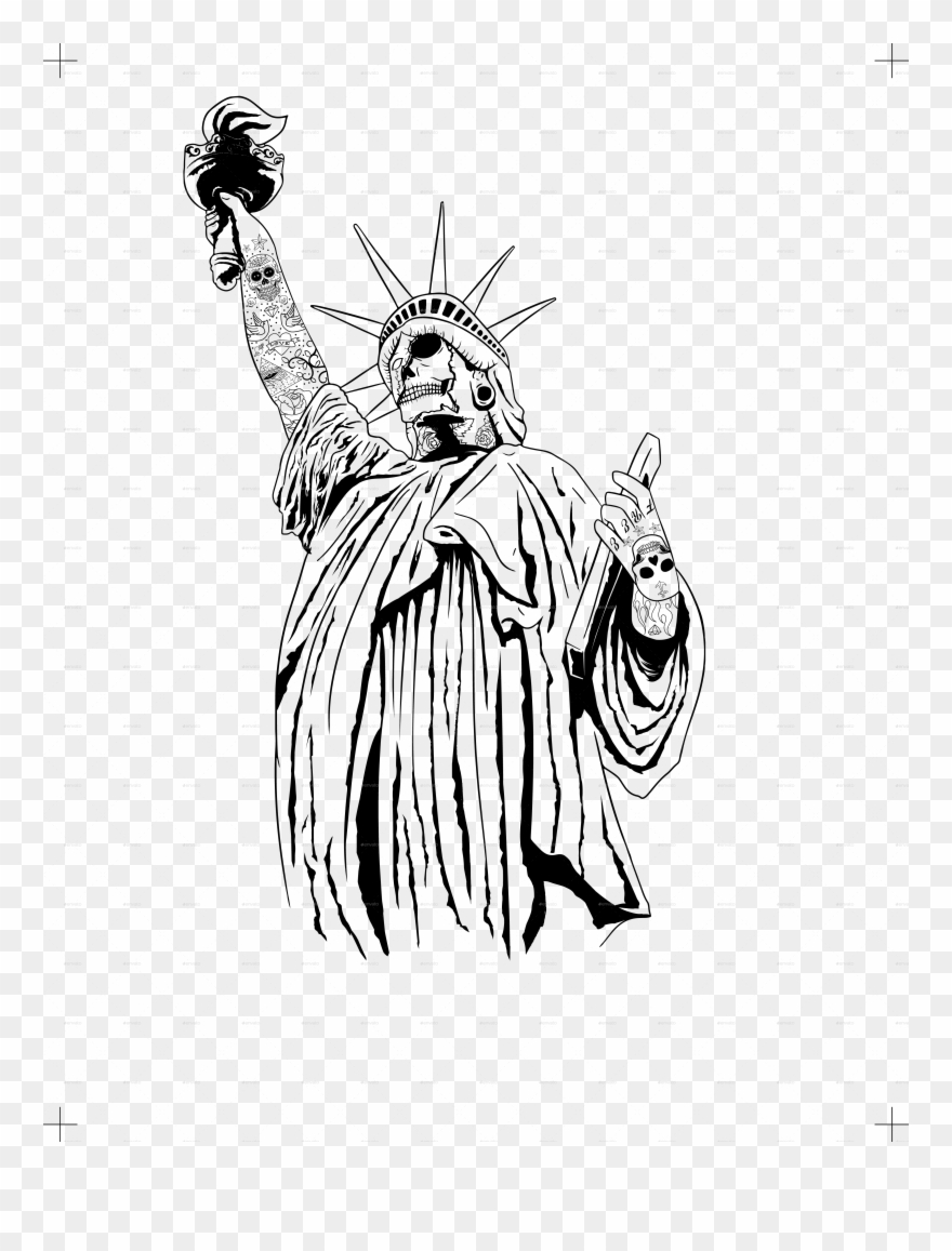 Statue Of Liberty Clipart Simple - Illustration - Png Download
