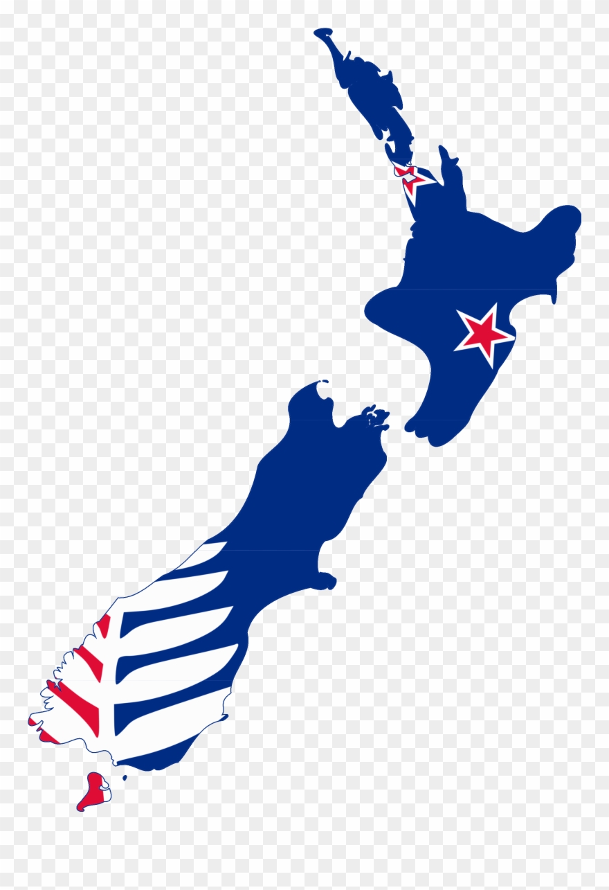 New Zealand Flag Clipart Png - Stewart Island Nz Map Transparent Png