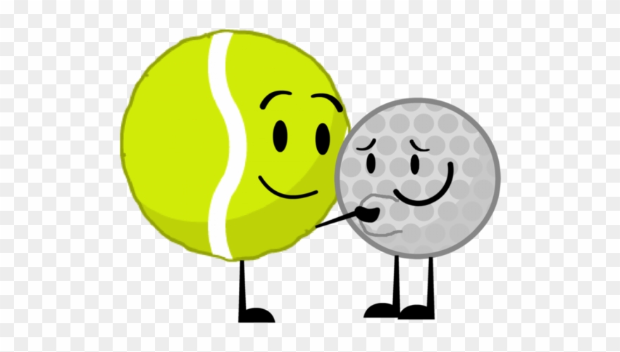 Smash Clipart Tennis - Bfb Golf Ball X Tennis Ball - Png Download