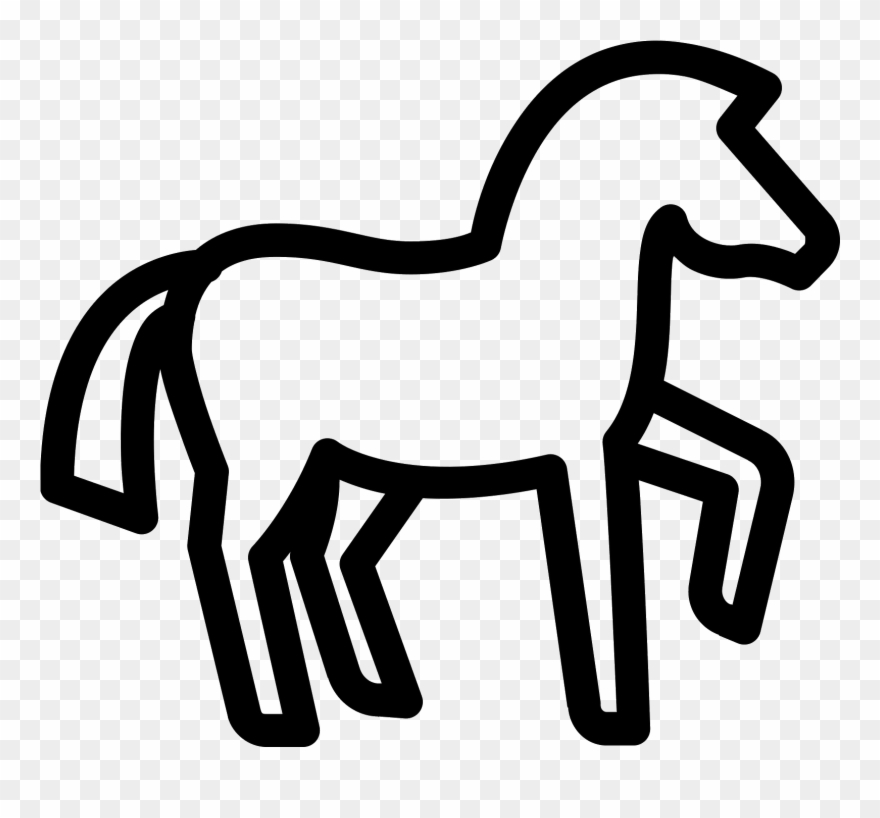This Icon Represents A Horse - Horse Icon Clipart