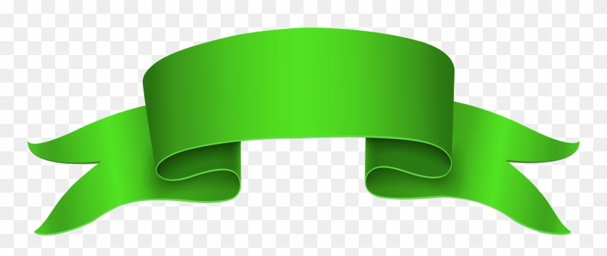 Banner Pita Hijau Clipart