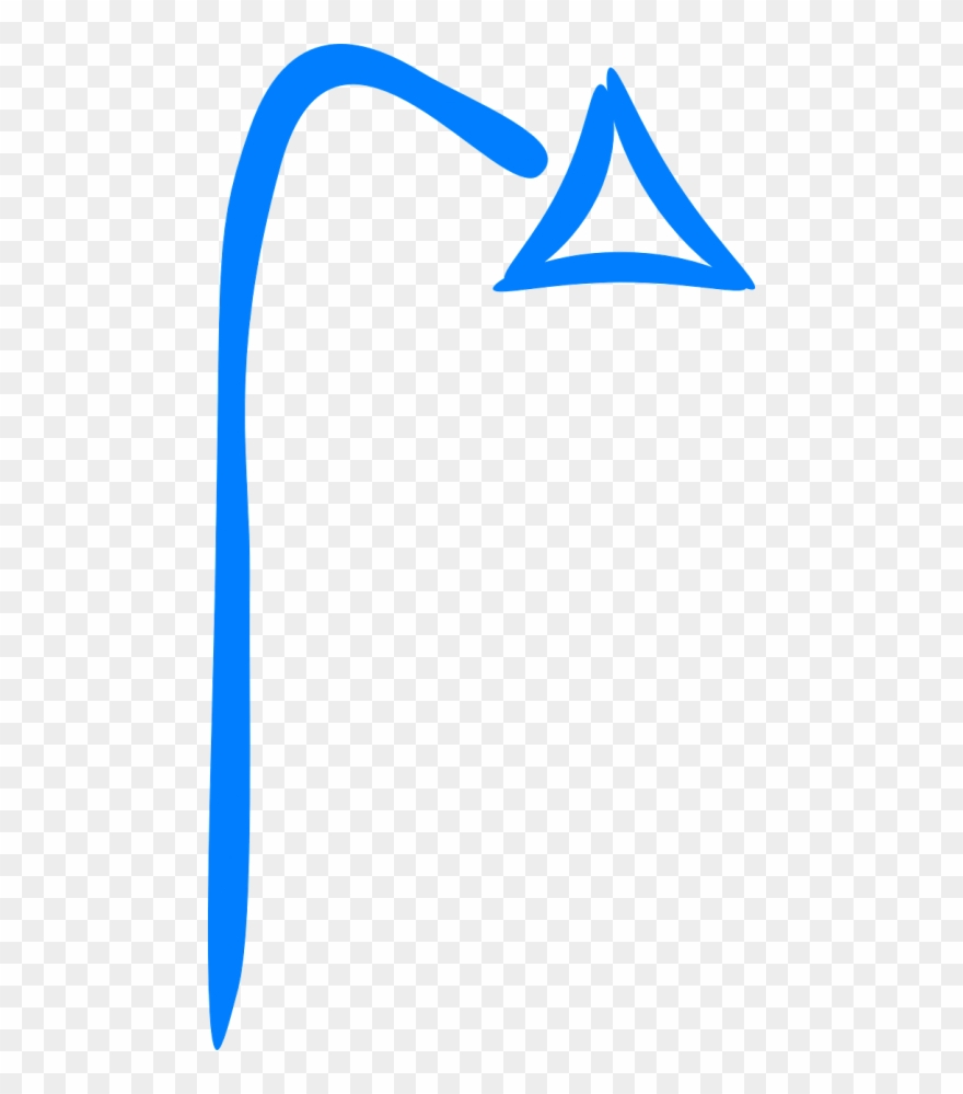 Hand Drawn Blue Arrow Clipart