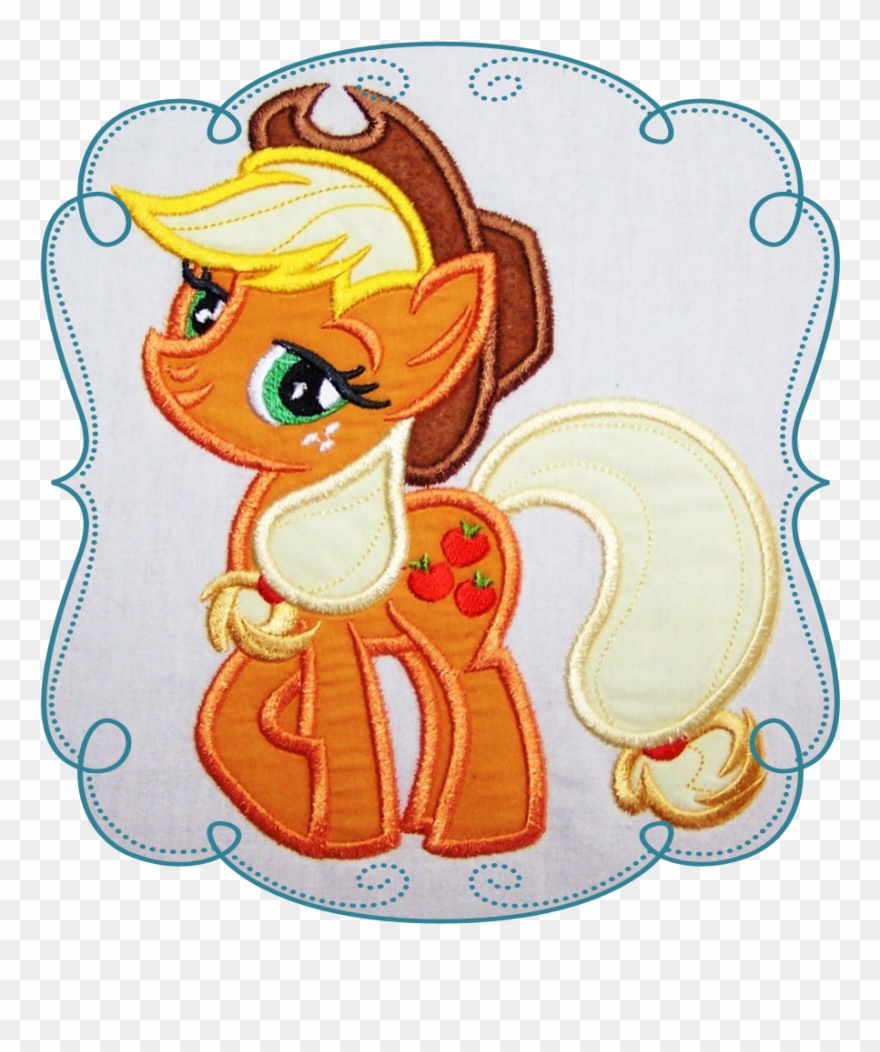 My Little Pony Applique Machine Embroidery Design Pattern-instant - Embroidery Clipart