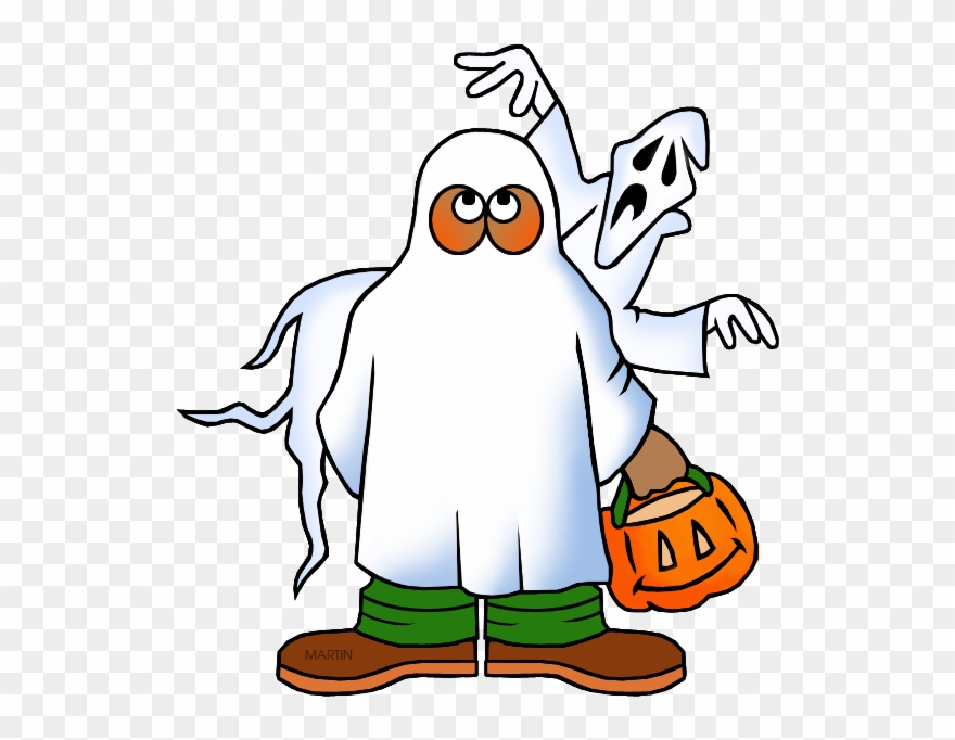 Ghosts - Halloween Clipart Phillip Martin - Png Download