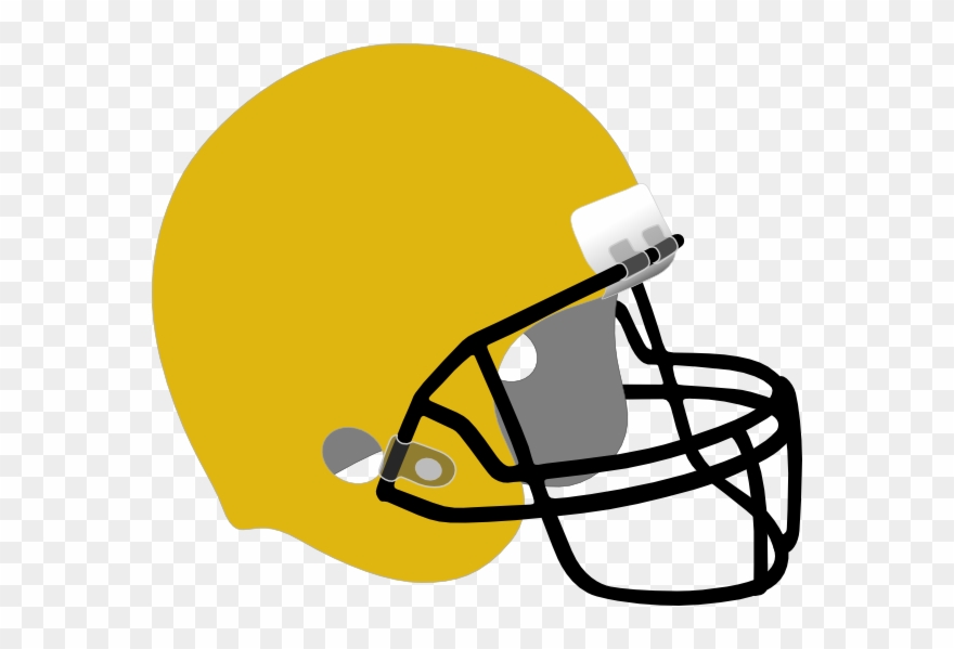 Gold Football Helmet Clipart - Png Download