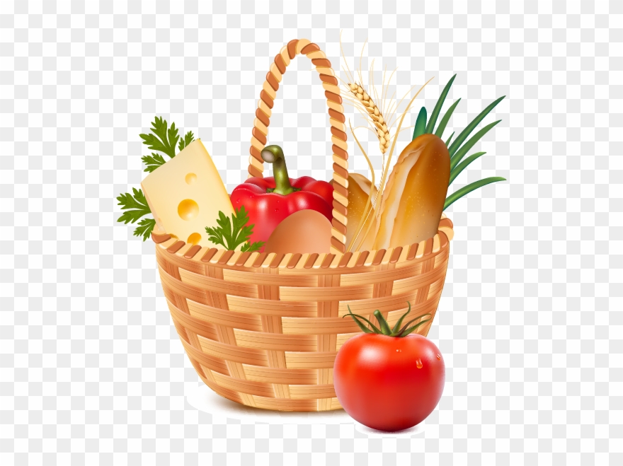 At Getdrawings Com Free For Personal Use - Basket Of Vegetables Cartoon Png Clipart