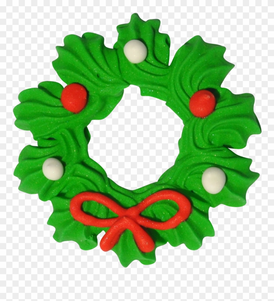 2" Christmas Wreaths - Icing Clipart