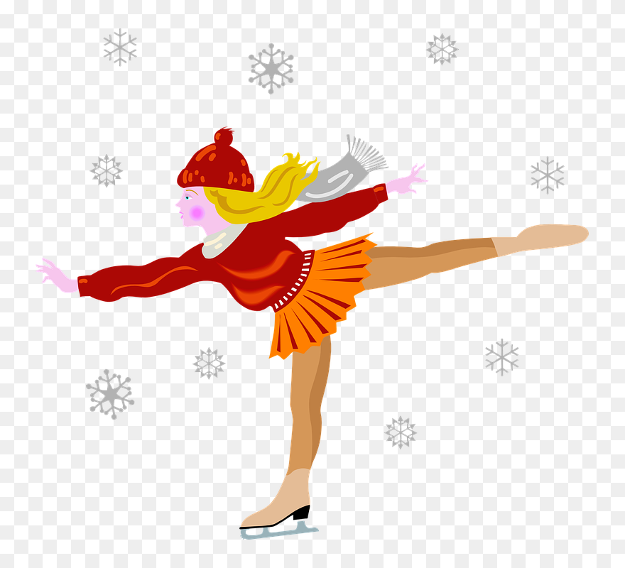 Person Skating On Ice Clipart