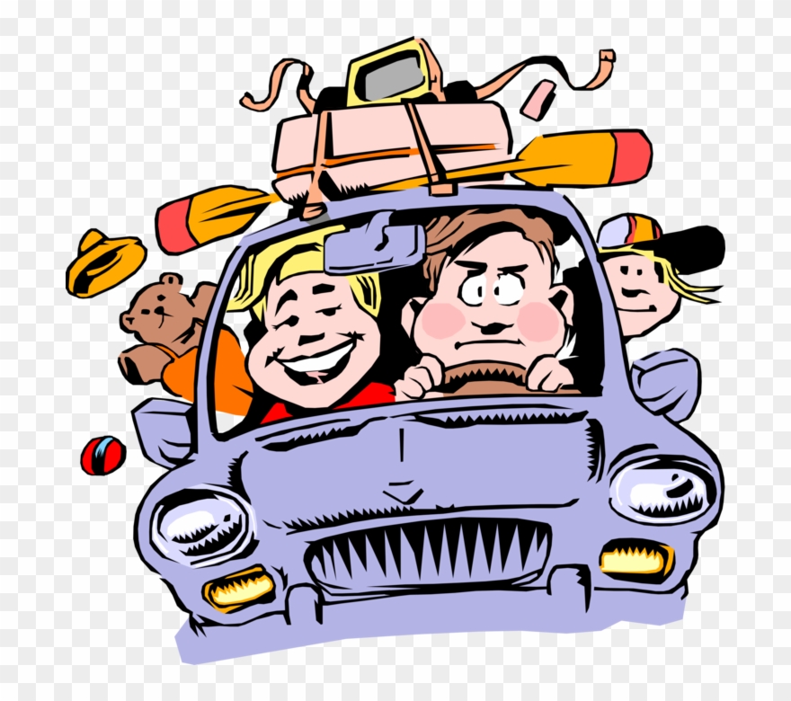 Packed Into Vector Image Illustration Of Travel - Packing Everything But The Kitchen Sink Clipart