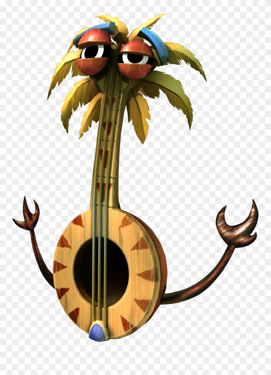 Banjo's Biography - Donkey Kong Country Returns Gong Tiki Clipart