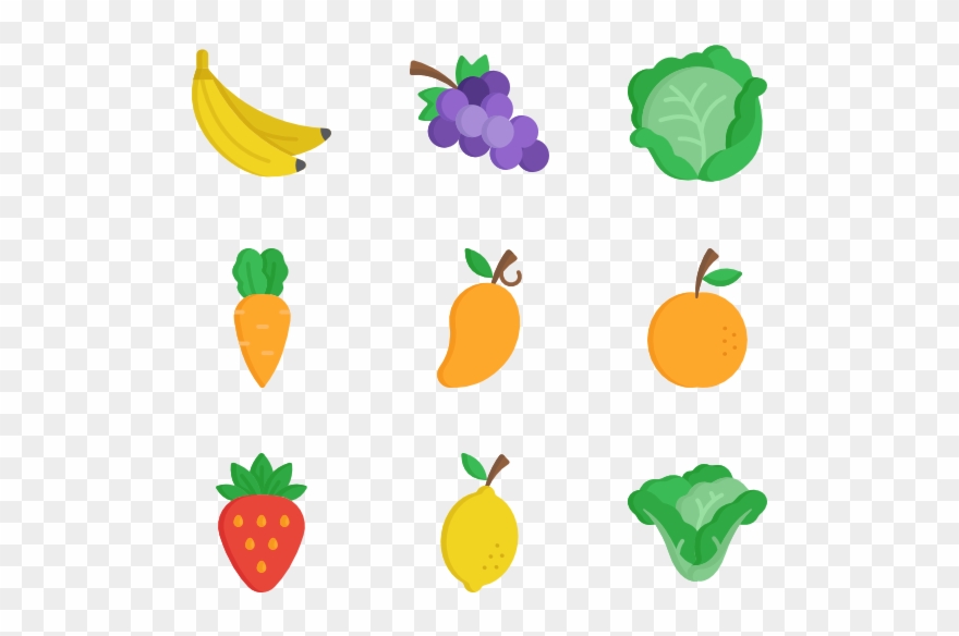Fruits And Vegetables At Getdrawings Com Free - Fruits And Vegetables Icon Png Clipart