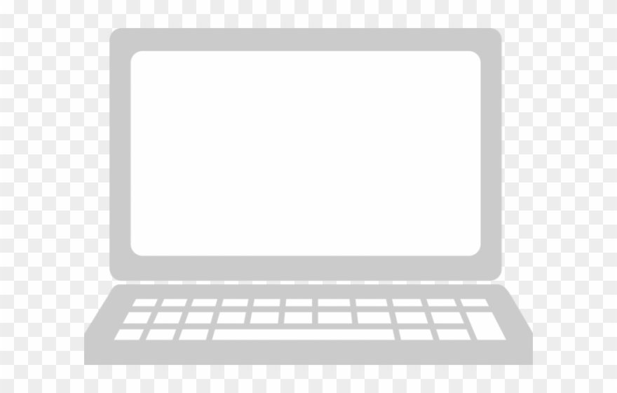 Laptop Clipart Black And White - Computer - Png Download