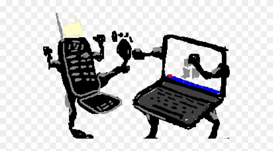 Laptop Clipart Cell Phone - Greenstone Media Llc - Png Download