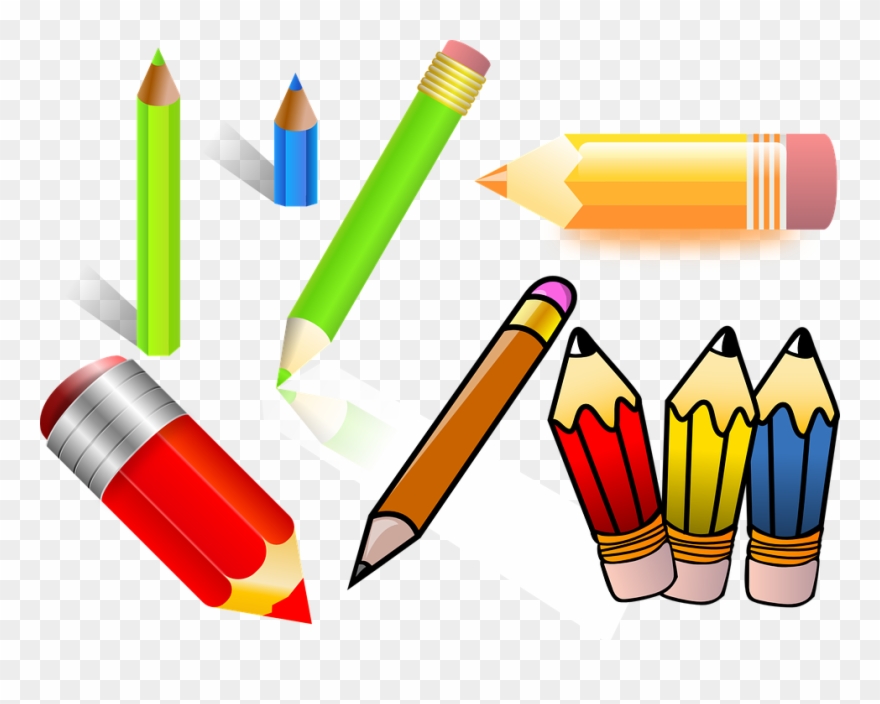 Crayon Clipart Writing - Desenho Colorido De Lapis De Cor - Png Download