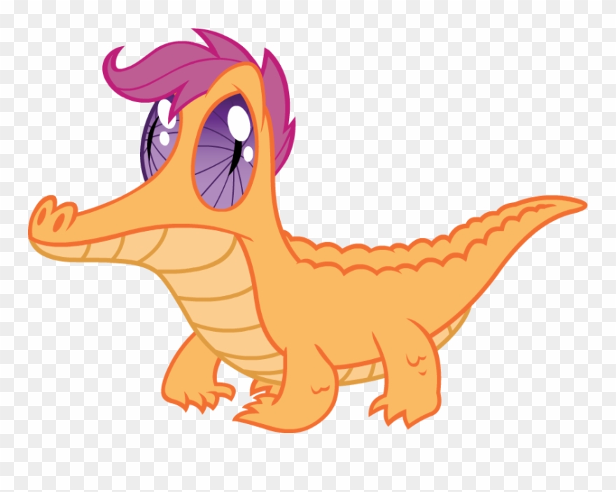 Clipart Alligator Simple - Dinó Apple Jack - Png Download