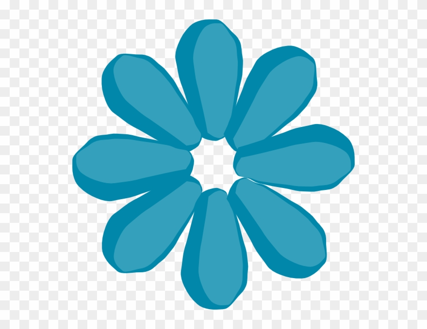 This Free Clip Arts Design Of Blue Flower No Stem - Png Download