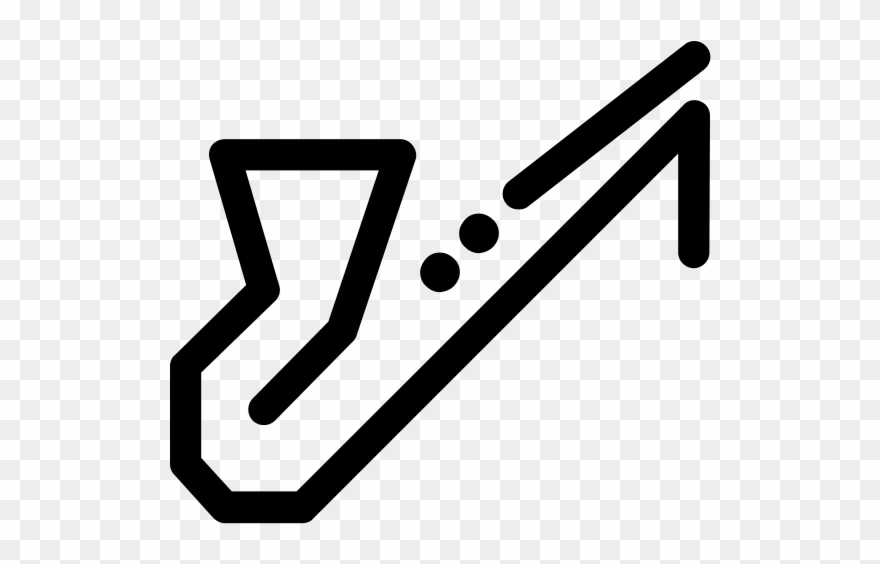 Saxophone Rubber Stamp - Saxophone Clipart