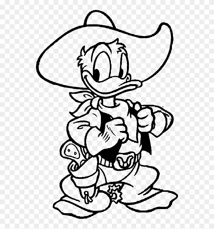 Png Library Donald Duck A Funny - Disney Donald Duck Coloring Pages Clipart