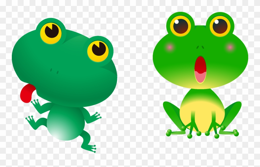 Red Eyed Tree Frog Clipart Colorful Frog - Red Eyed Tree Frogs Cartoons - Png Download