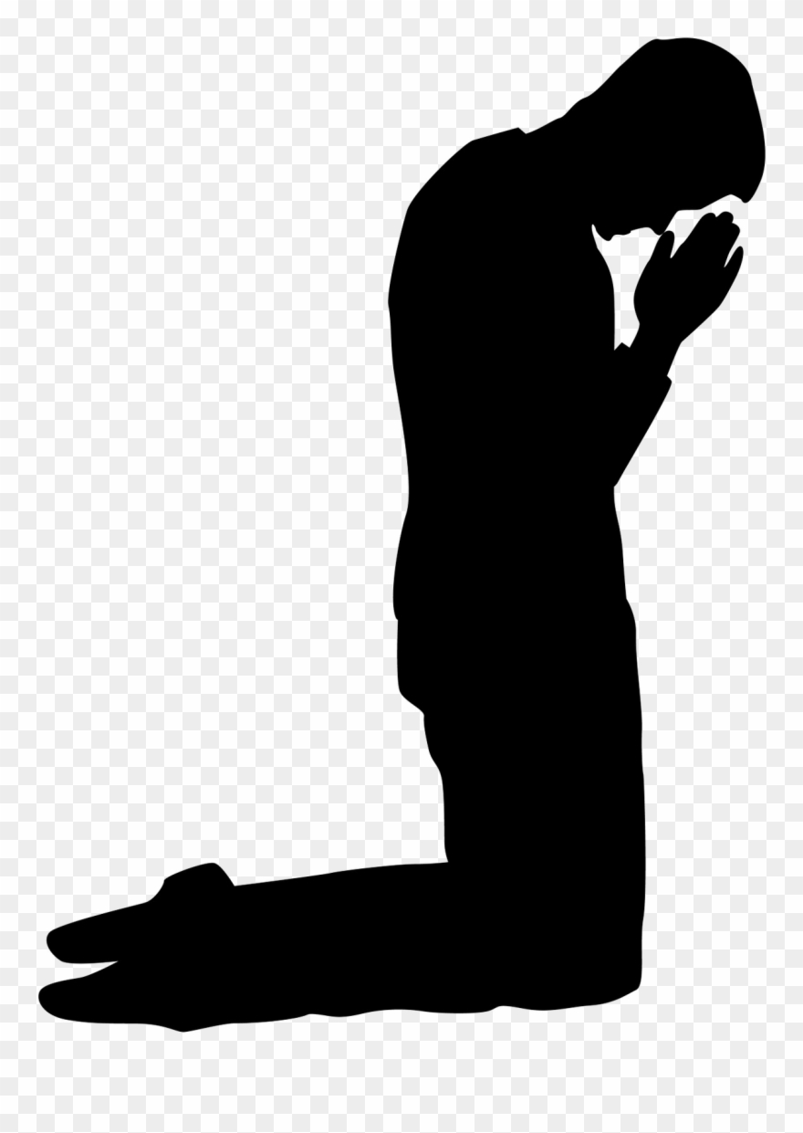 Praying Silhouettes Pinterest Prayers Pray And Kneeling - Man Kneeling In Prayer Clipart