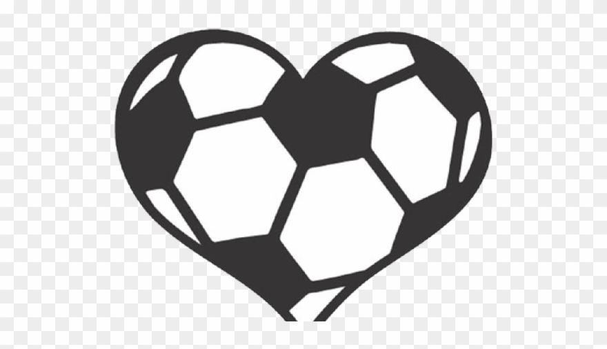 Heart Pictures Clipart Soccer Ball - Soccer Ball Heart Clipart - Png Download