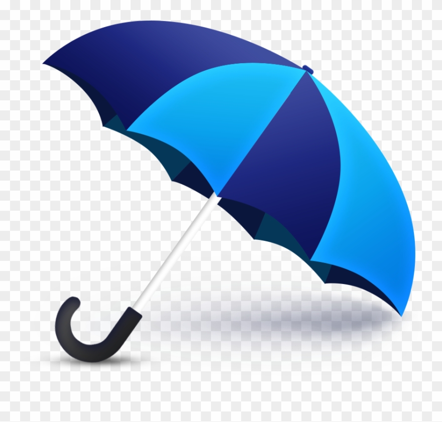Blue Objects - Blue Umbrella Transparent Clipart