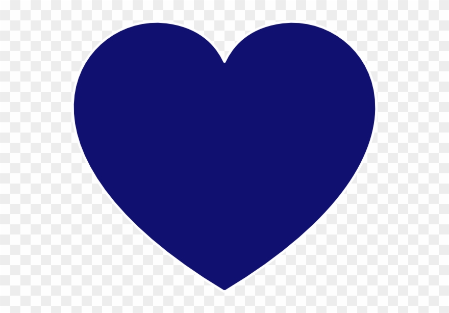 Blue Heart Clip Art - Blue Heart Png Transparent Png