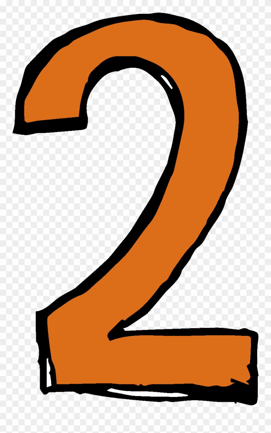 Number 2 Polka Dot Clipart