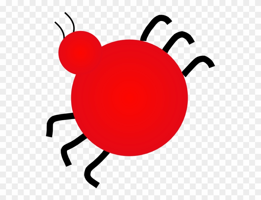 Insect Clipart Red Bug - Dibujo De Una Mariquita - Png Download
