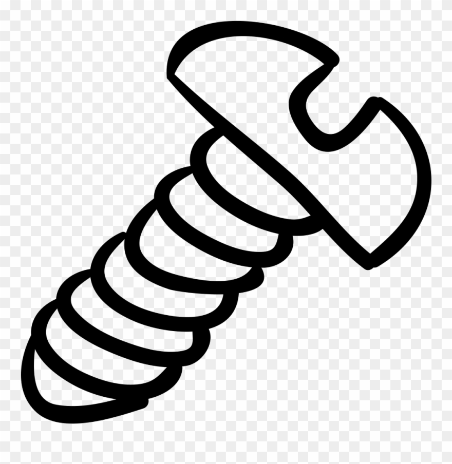 Swish Vector Hand Drawn - Hand Drawn Screw Clipart