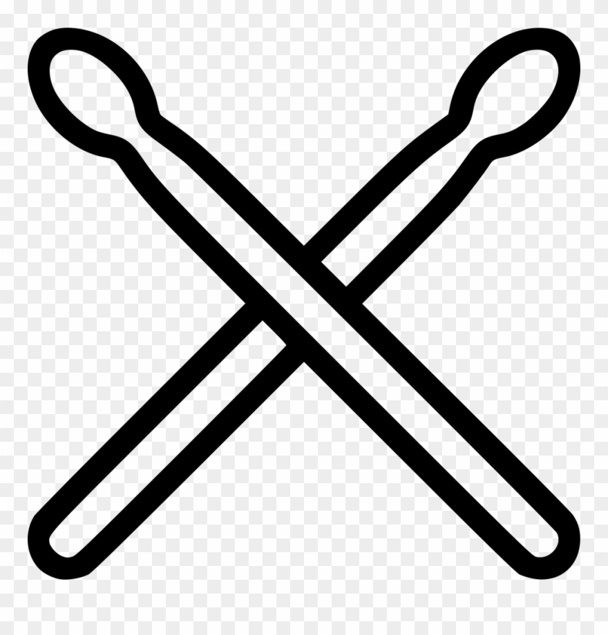 Drum Sticks Comments - Crossed Drumsticks Clipart Png Transparent Png