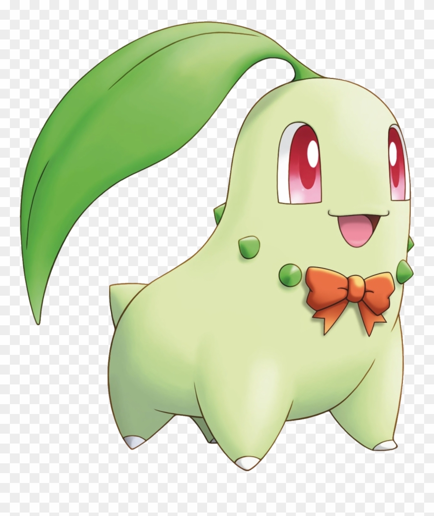 Leader Clipart Transparent Background - Pokemon Chikorita Jpg - Png Download
